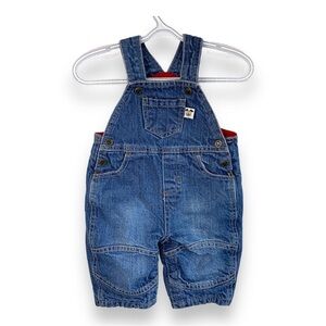 Please mum - Fleece Lined Denim Coveralls - 0-3 months